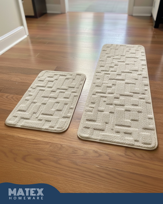 2-Piece Rabbit Fur Rug