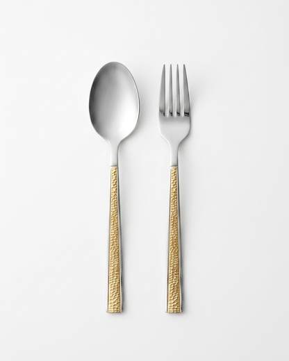 Aurelia Hammered Gold 12-Piece Dining Set
