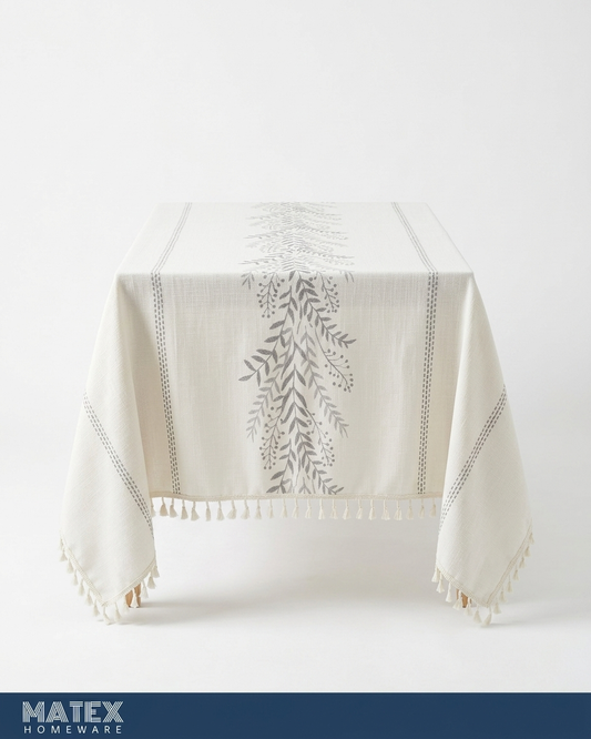 Kernels Blue Premium Linen Table Cover - 140x220 cm