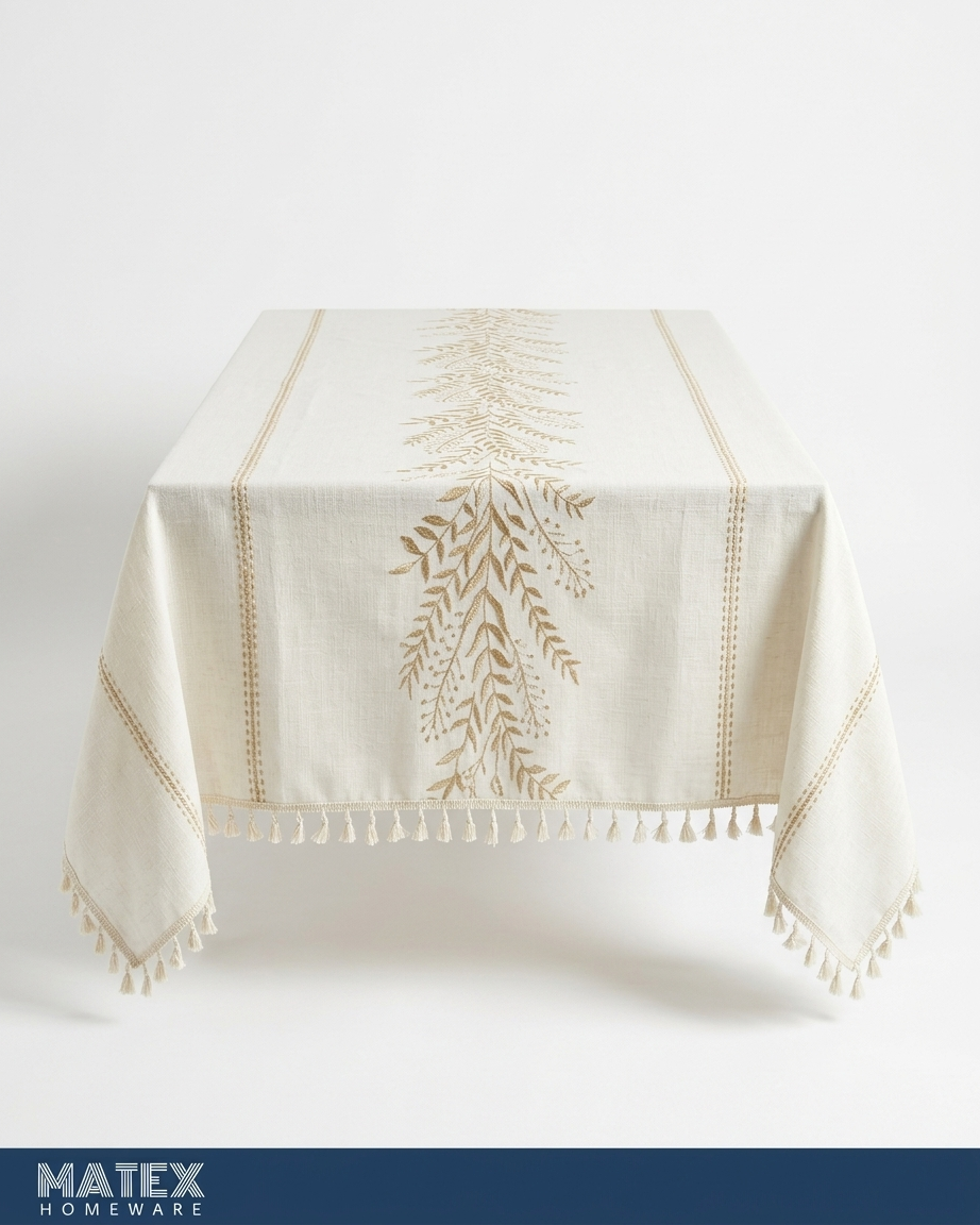 مفرش طاولة Kernels Golden Premium Linen - 140x220 سم