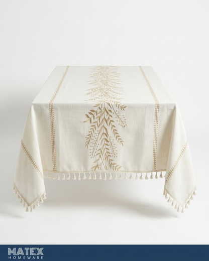 مفرش طاولة Kernels Golden Premium Linen - 140x220 سم