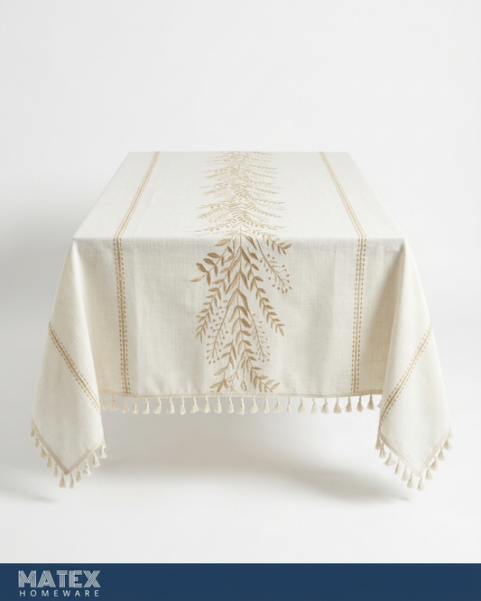Kernels Golden Premium Linen Table Cover - 140x220 cm