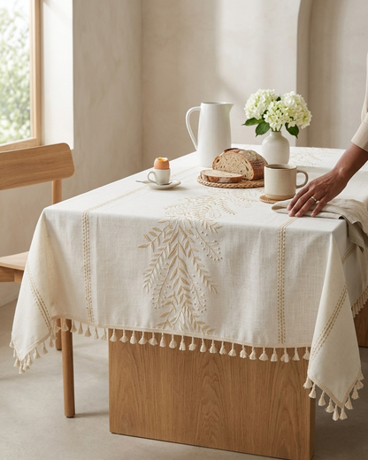 مفرش طاولة Kernels Golden Premium Linen - 140x220 سم