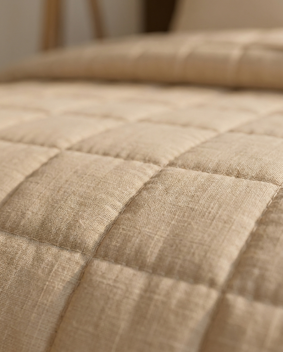 SoftBlend Coverlet – Sandstone Beige (Full Set)