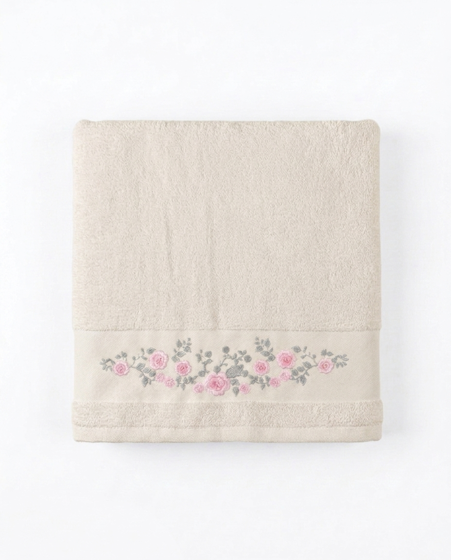 Roselle Embroidered Towels