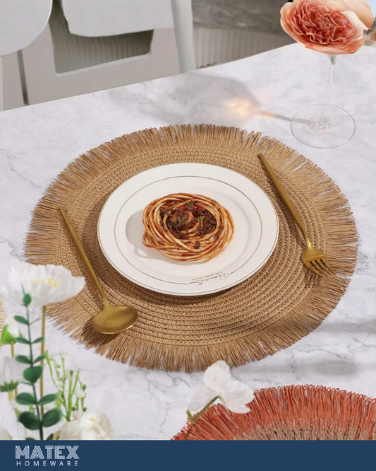 Woven Placemat with Tassel 35cm