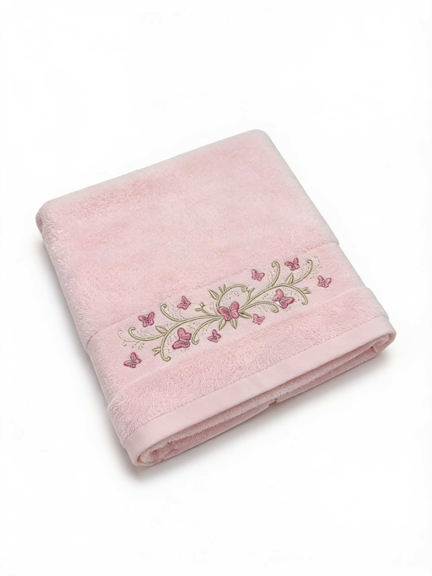 Papillon Embroidered Cotton Towels
