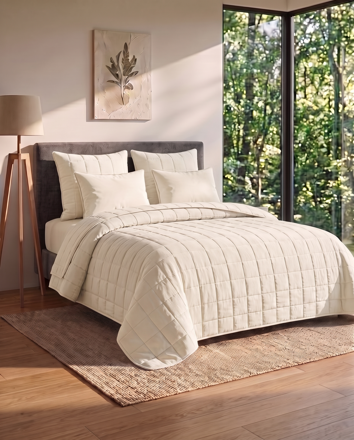 SoftBlend Coverlet – Ivory  (Full Set)