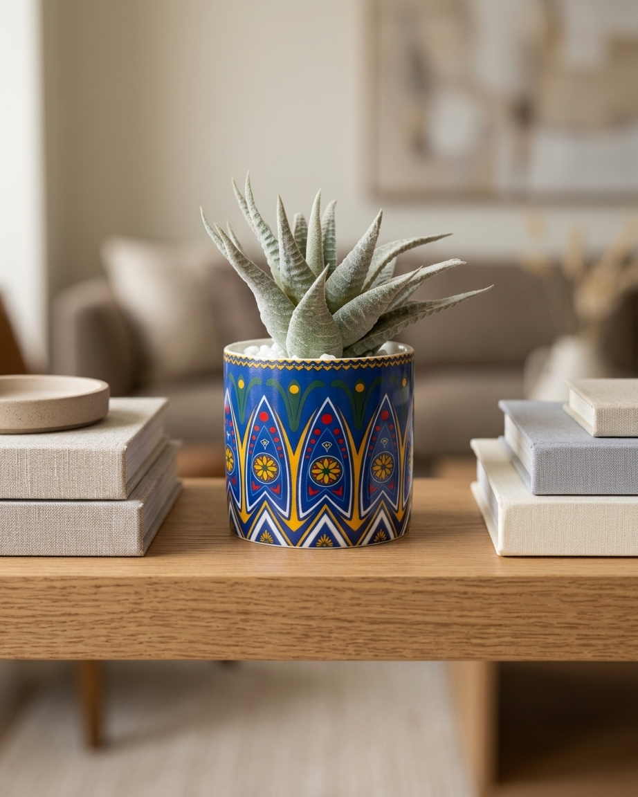 Silver Frost Haworthia Pot