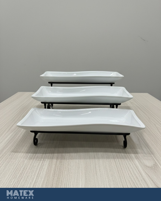 3 TIER PLATE WITH STAND