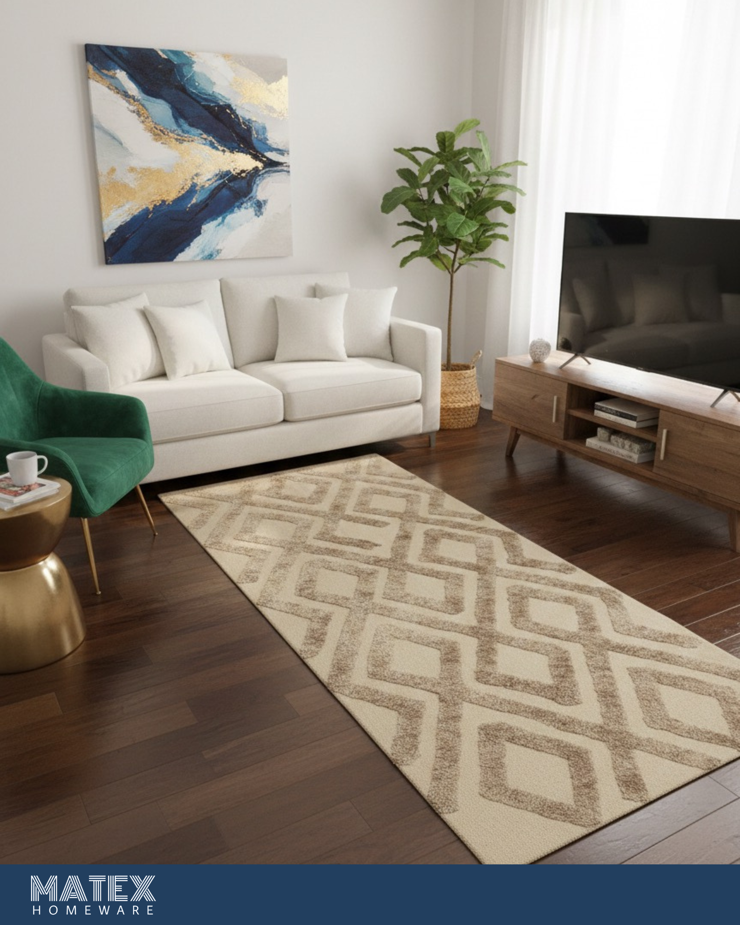 Charkha Jacquard Handmade Rug