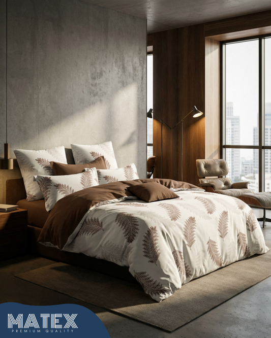 Beige Brown Comforter Ready Duvet Set