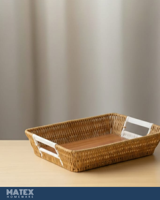 Woven Decor Rectangle Table Basket