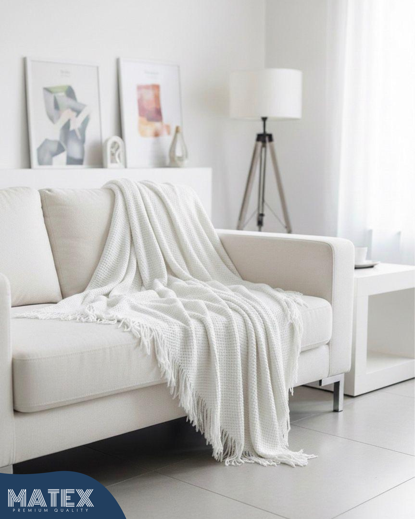 IvoryLoom Knitted Throw Blanket