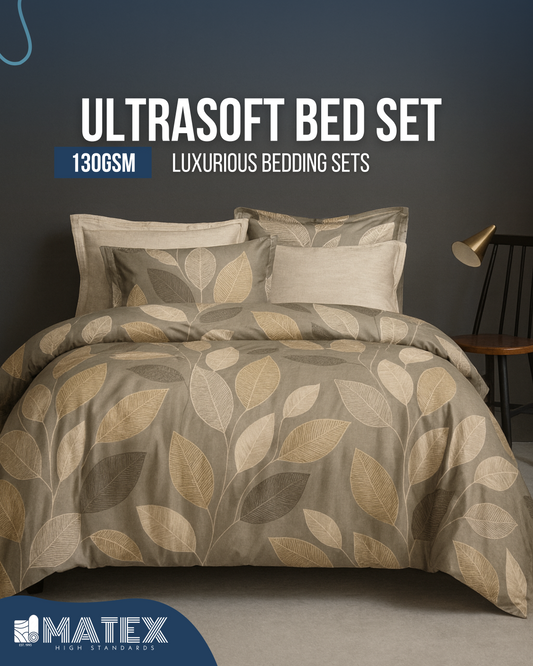 Double size Pattern Bed Set 110 GSM (4 pcs)