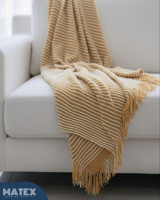 NordLine Cotton Throw Blanket