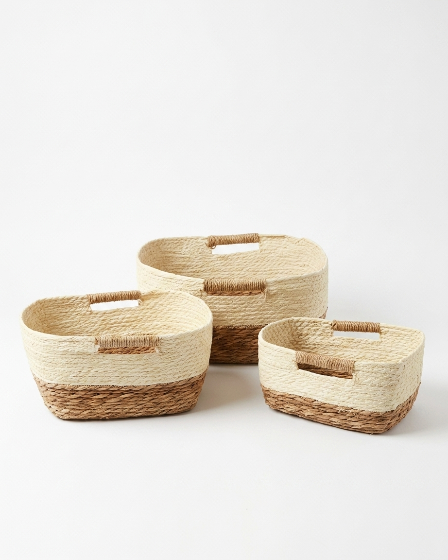 Woven Classy Basket Set Storage