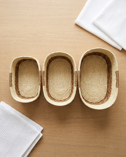 Woven Classy Basket Set Storage