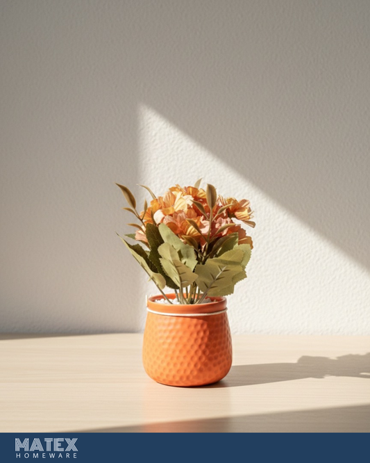 SVARTEN Orange Lily plant Pot