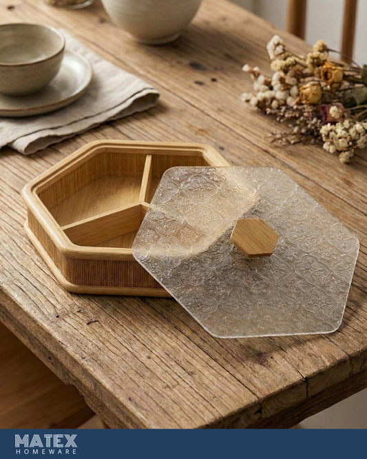 Bamboo Decor Tray 3 sections