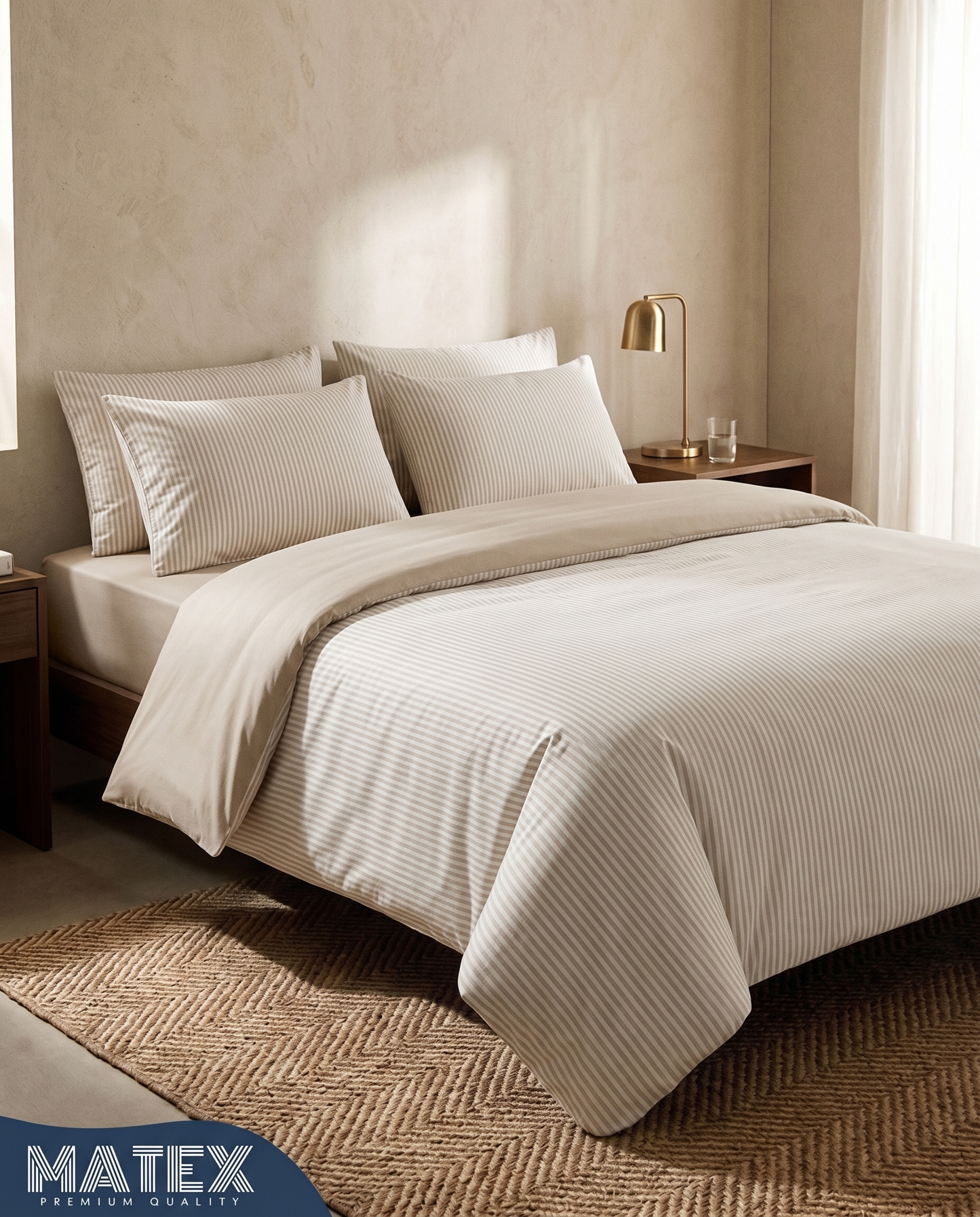 CottonLine™ Sandstone Stripe Bed Set