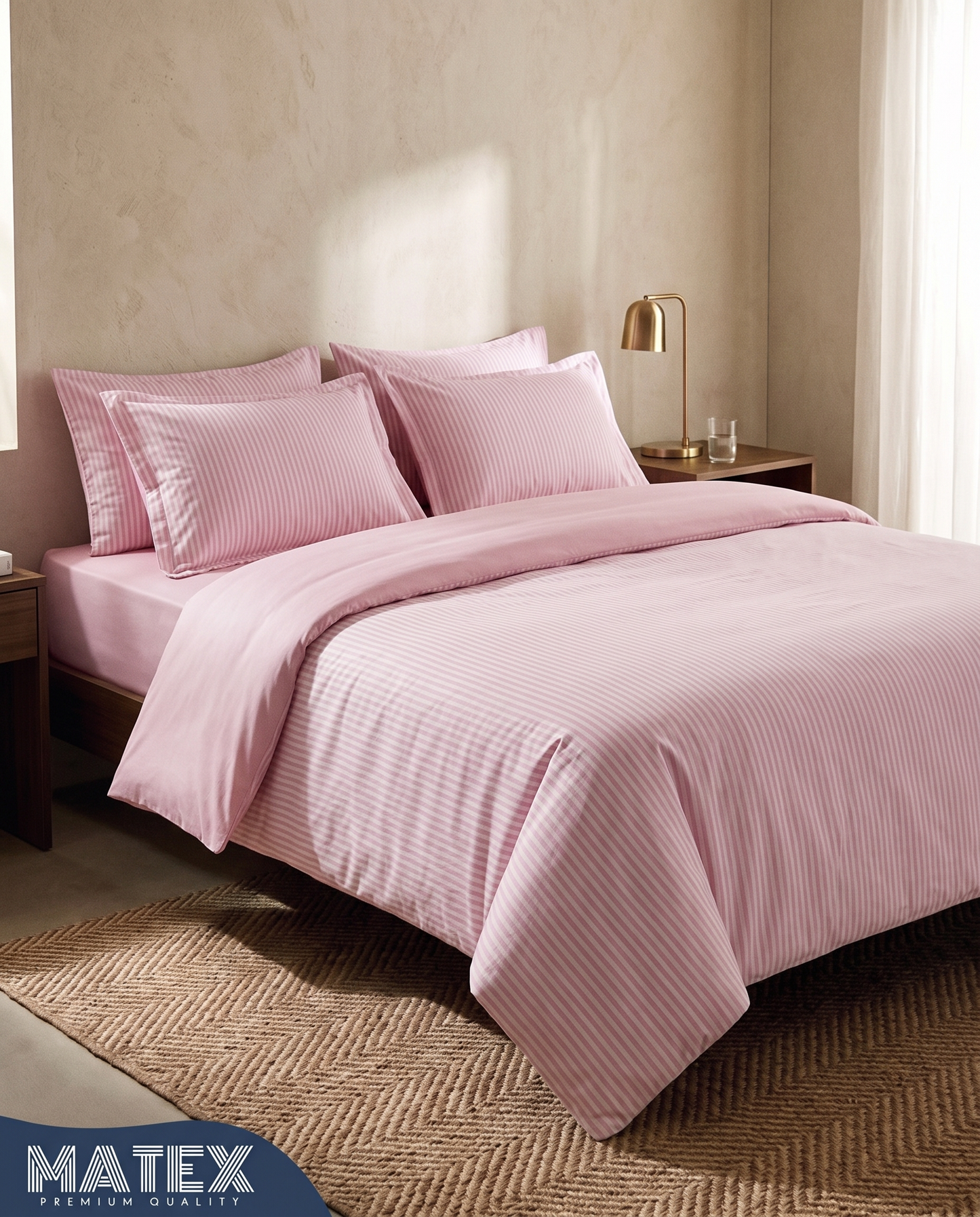 CottonLine™ Blush Stripe Bed Set