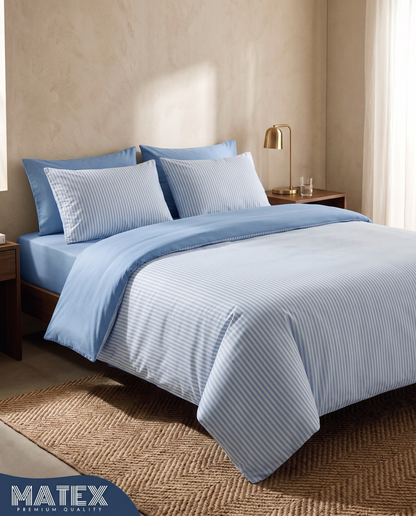 CottonLine™ Sky Stripe Bed Set