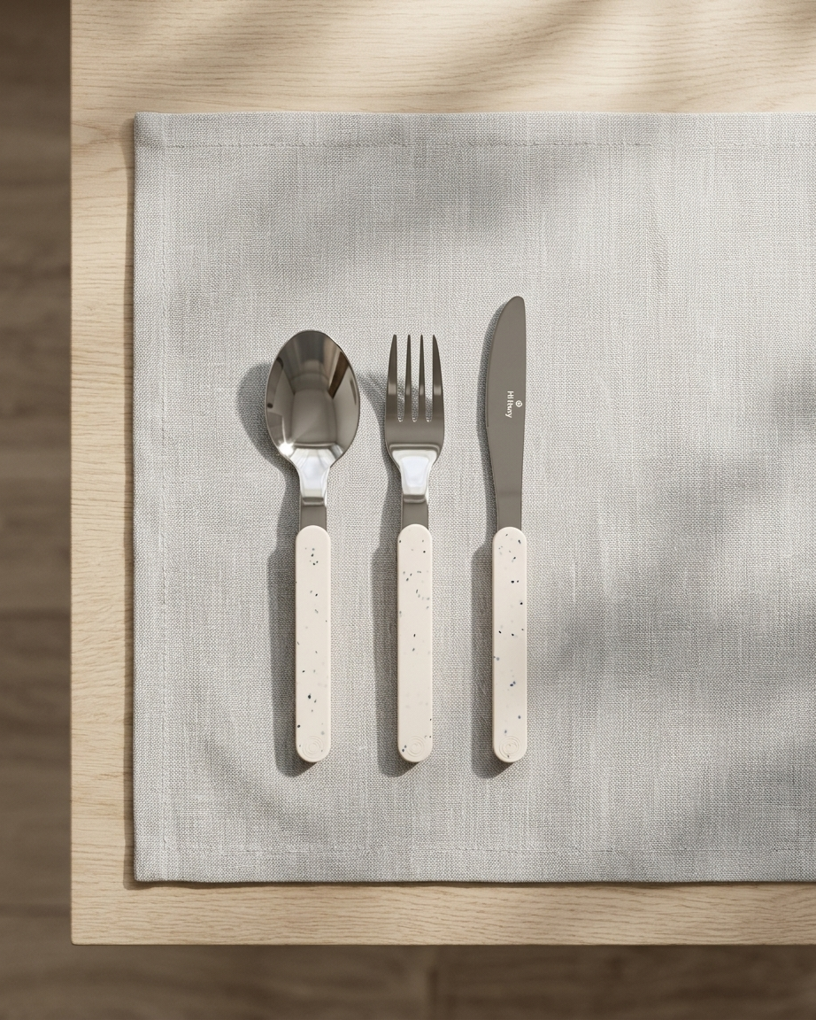 Terrazzo Ivory 3-Piece Dining Set