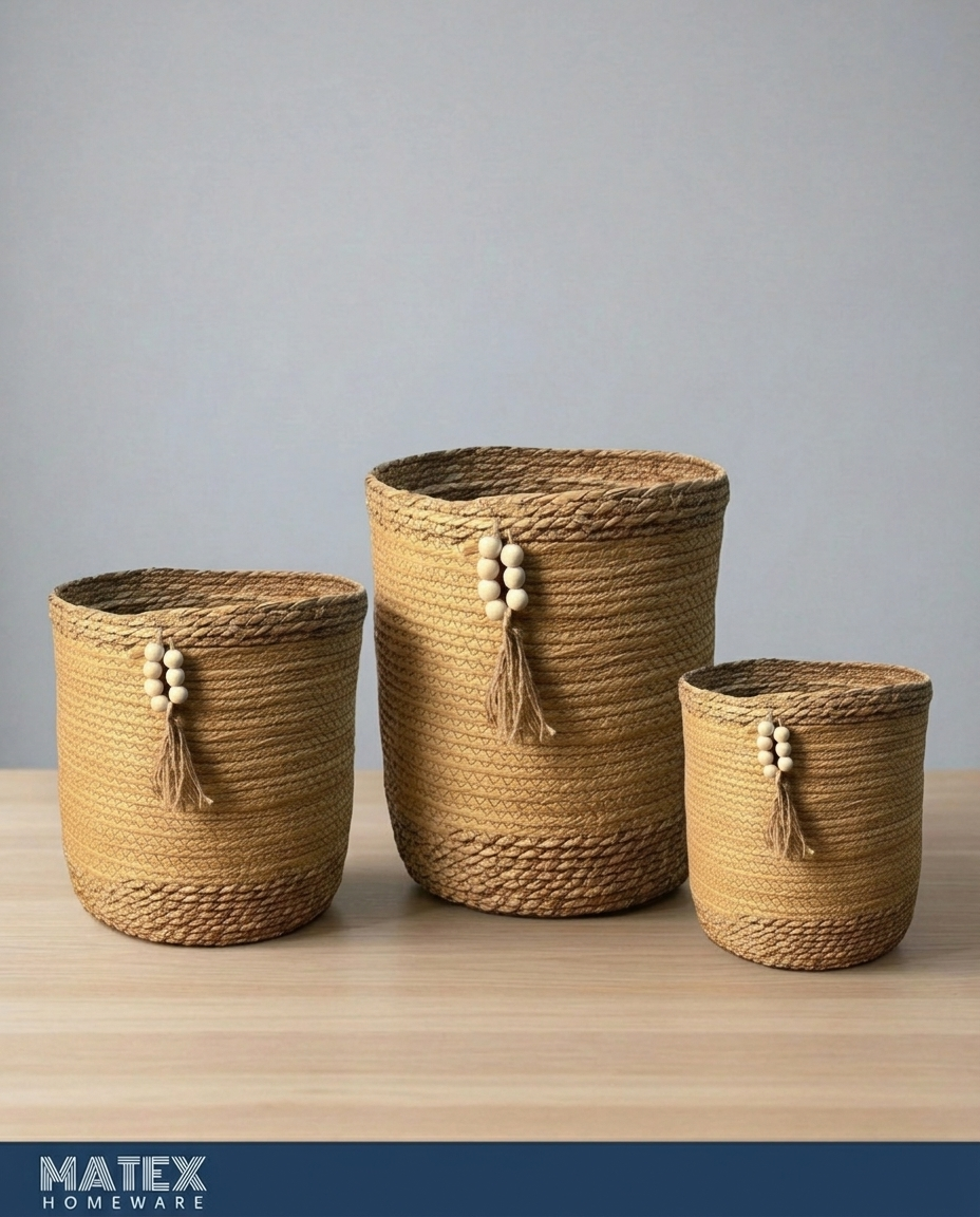 Sahara Tassel Woven Baskets