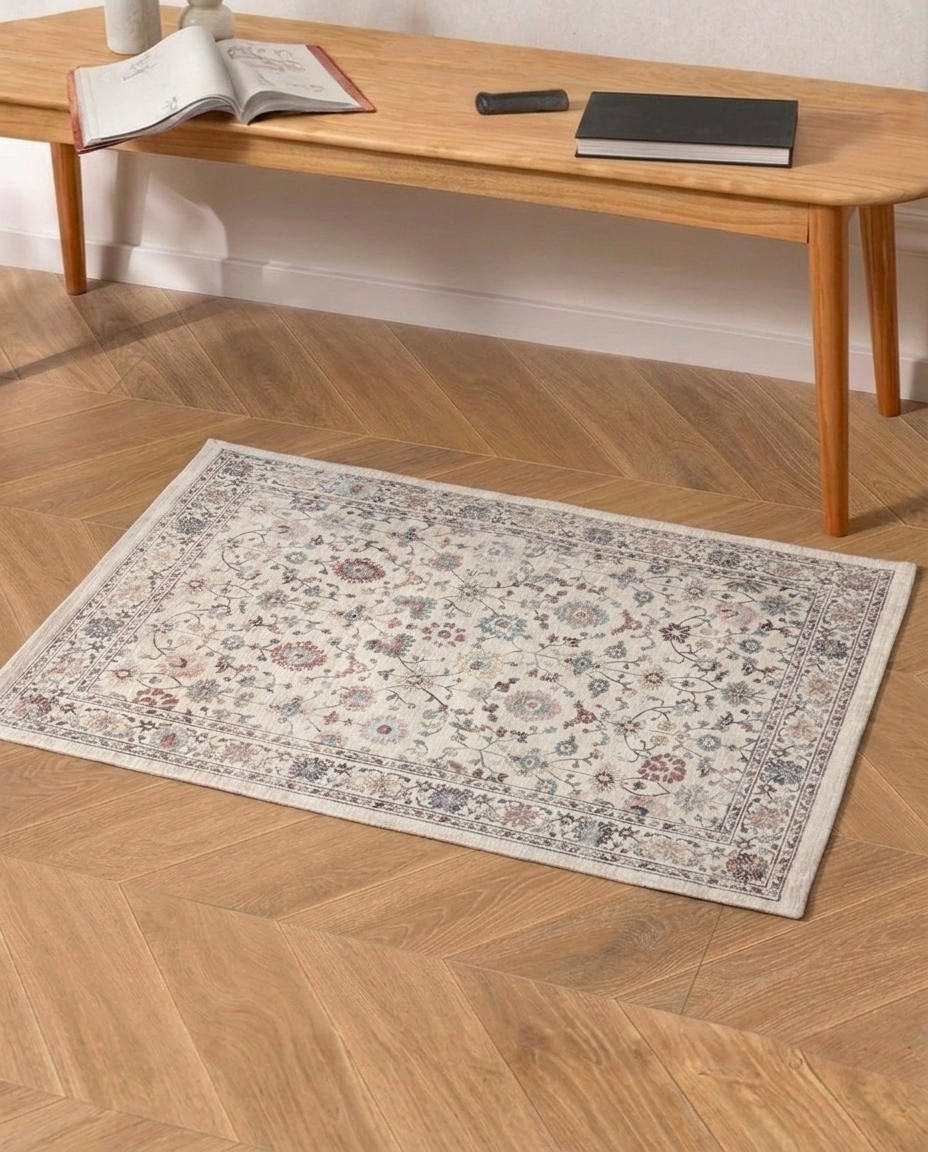 Verona Ivory Vintage Rug 80x50cm