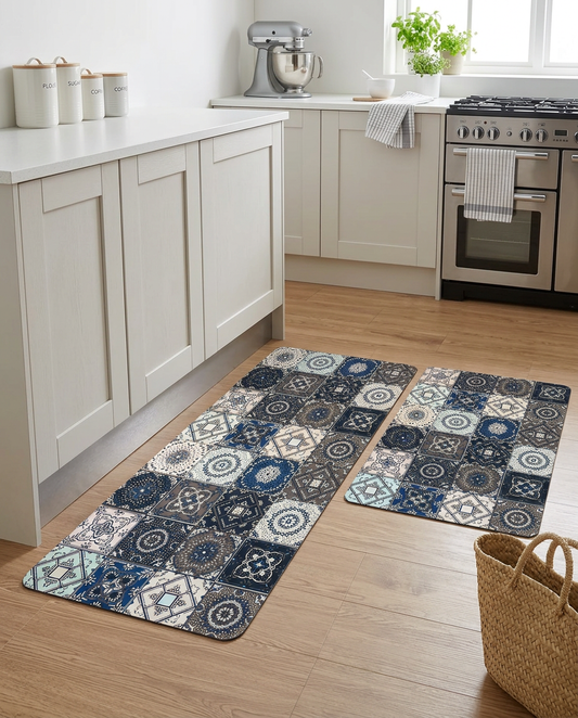 Kitchen Santorini Mosaic Rug Set (2pcs)
