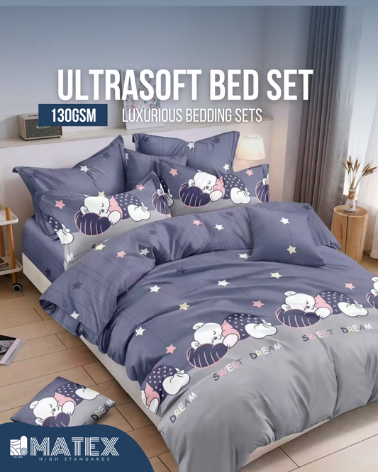 Single size SleepyBear Bed set 130 GSM (3 pcs)