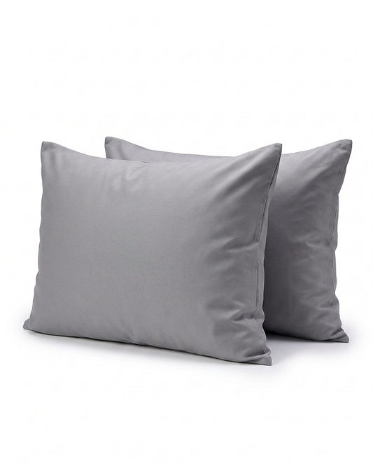Medium Grey Pillow Cases (2pcs)