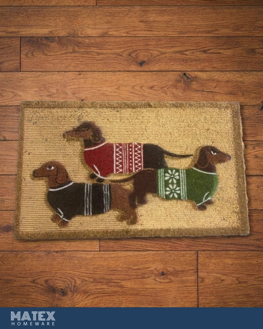 Nordic Dachshund Charm Rug 45x75 cm