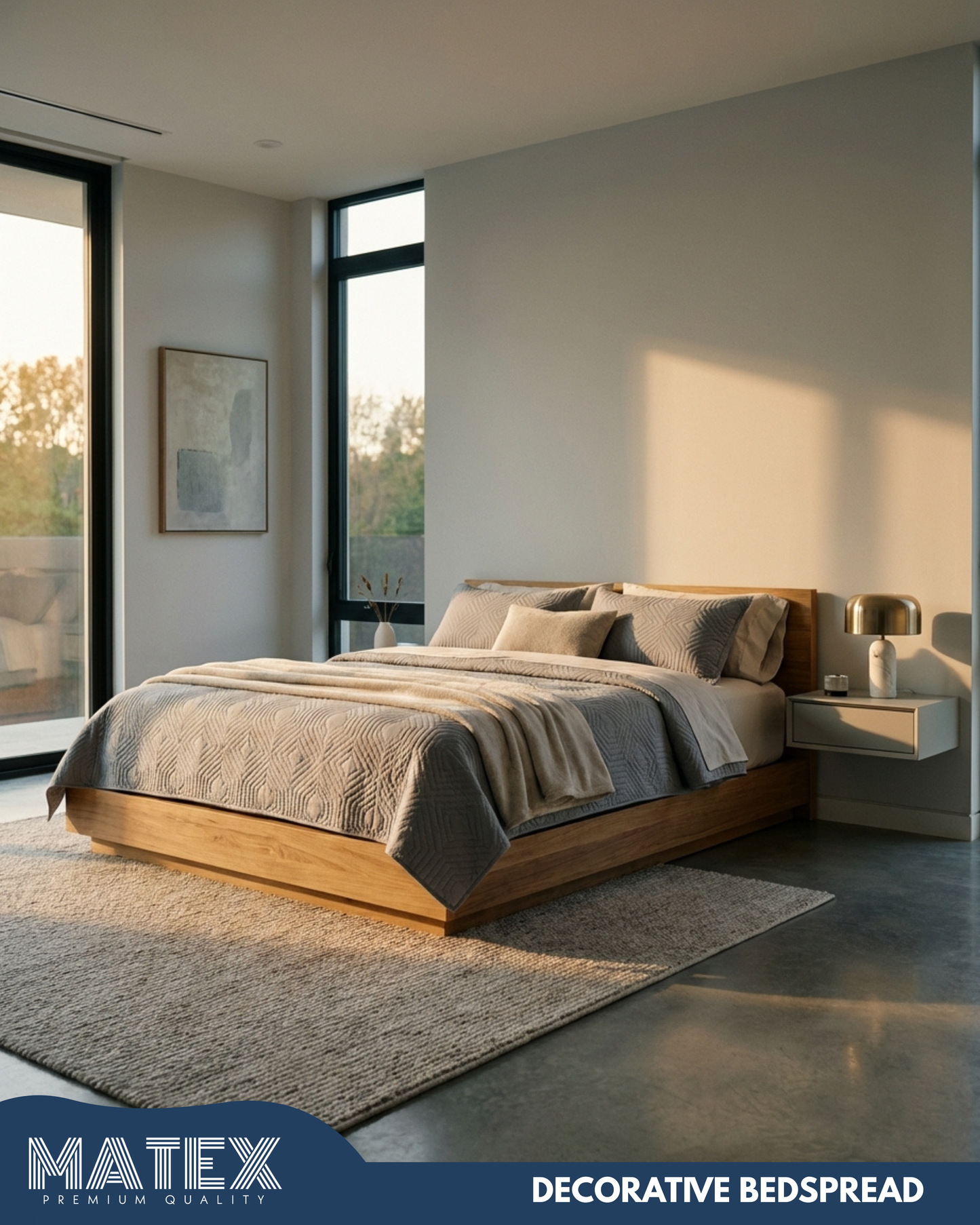 Single size GreyGossip Elegance Bedspread (3pcs)