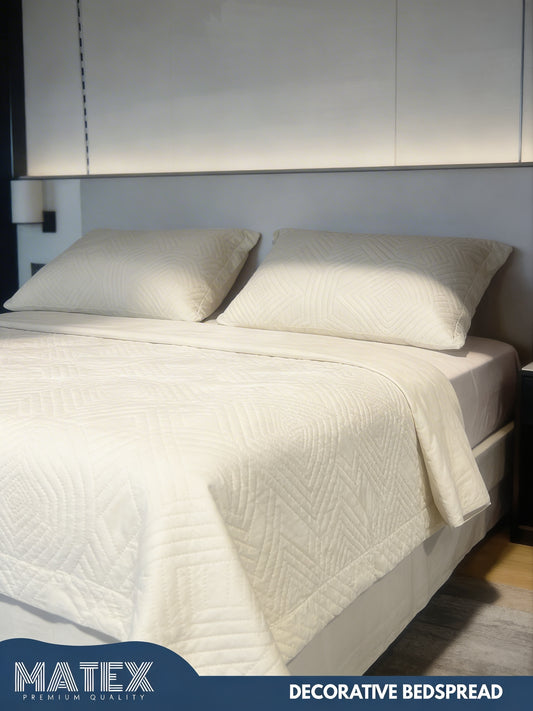 Single size Ivory Elegance Bedspread (3pcs)