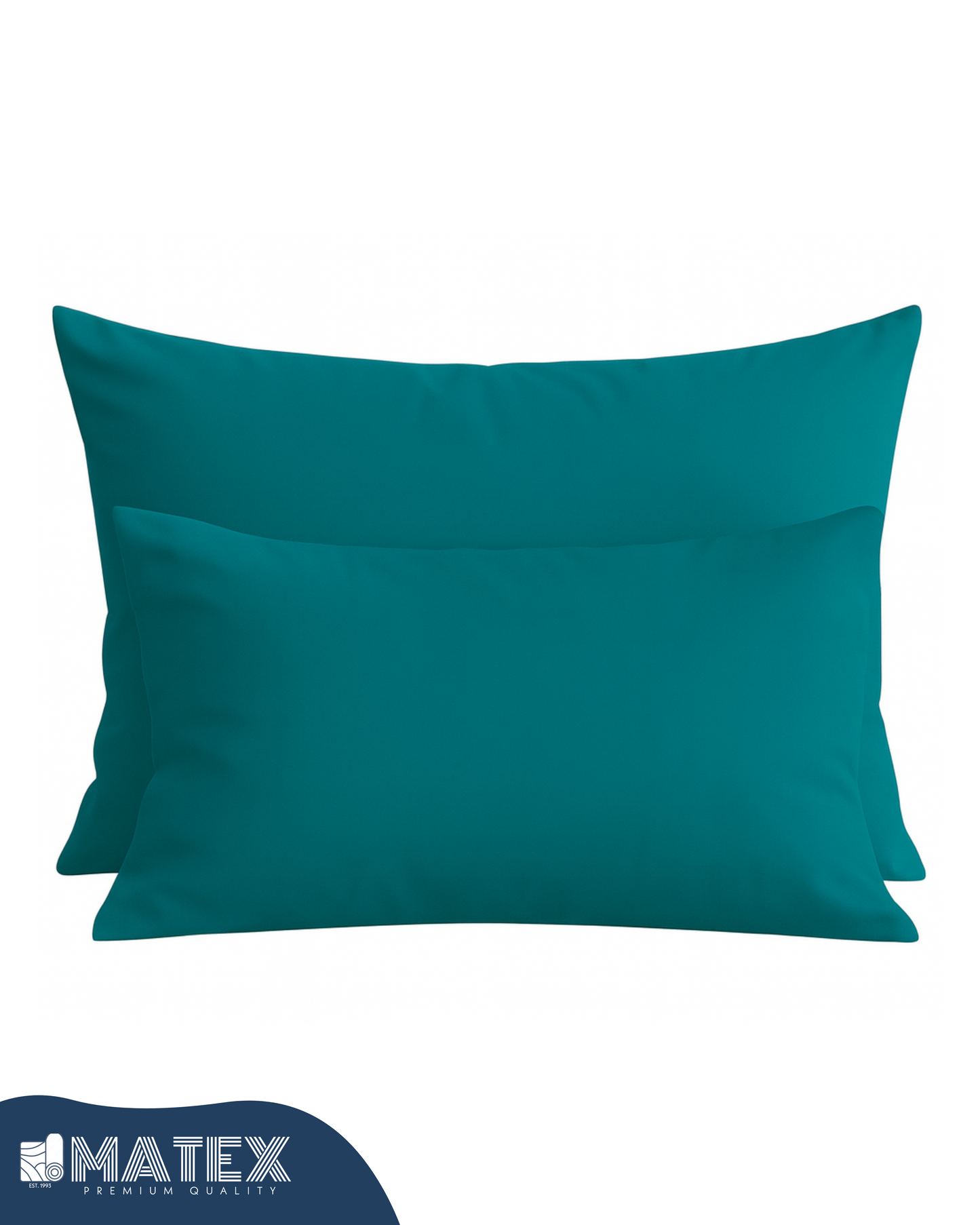 Deep Teal Cotton Pillow Case - Envelope Enclosure - 2 Pack