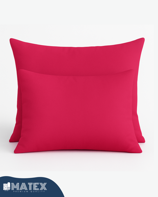 Magenta Cotton Pillow Case - Envelope Enclosure - 2 Pack