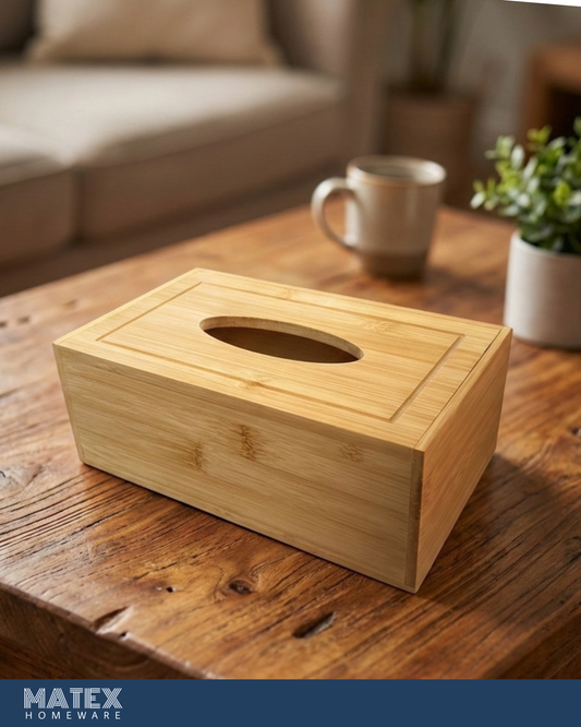 Bamboo Tissue Box Cover