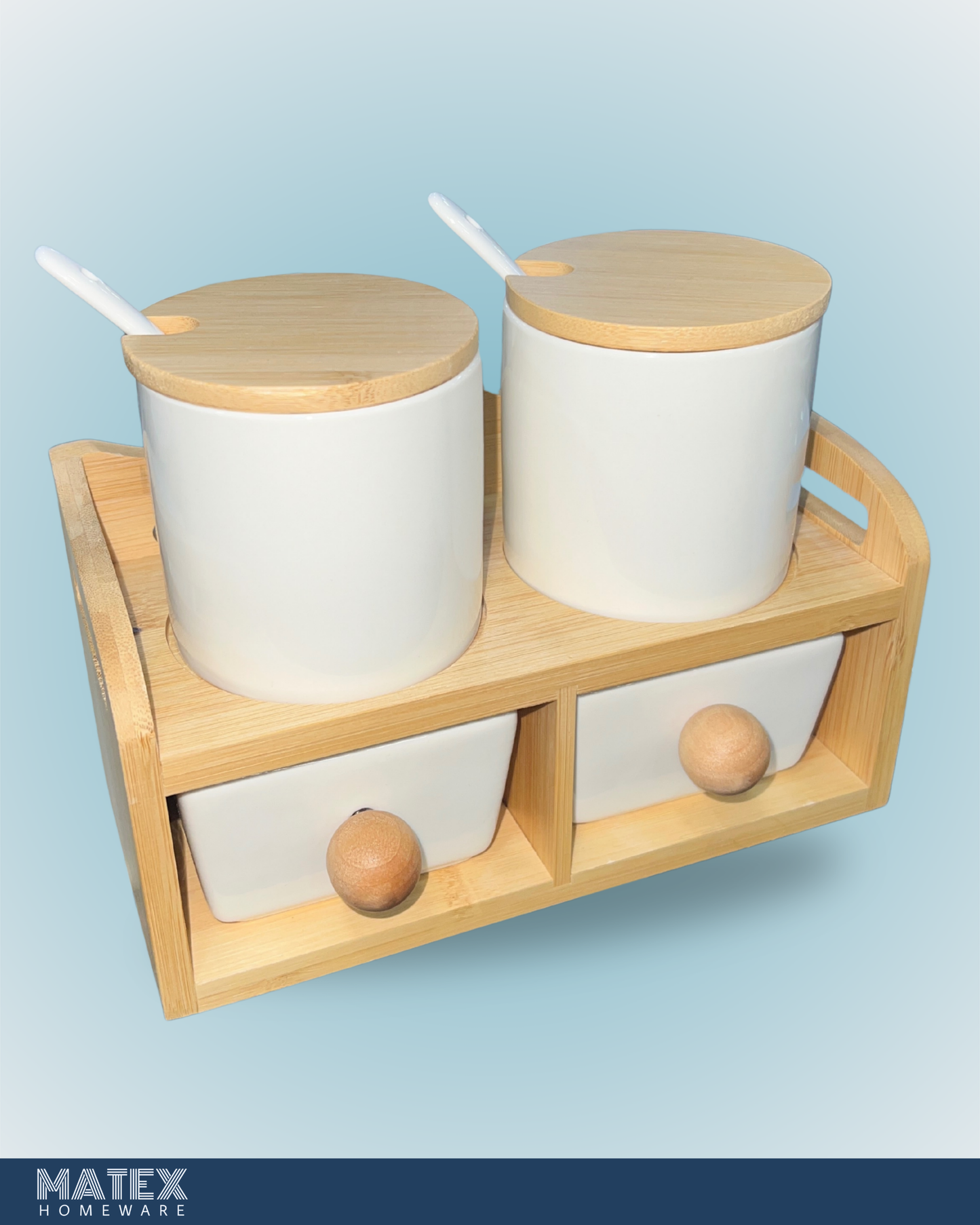 Ceramic Multi-use Stand With Bamboo covers