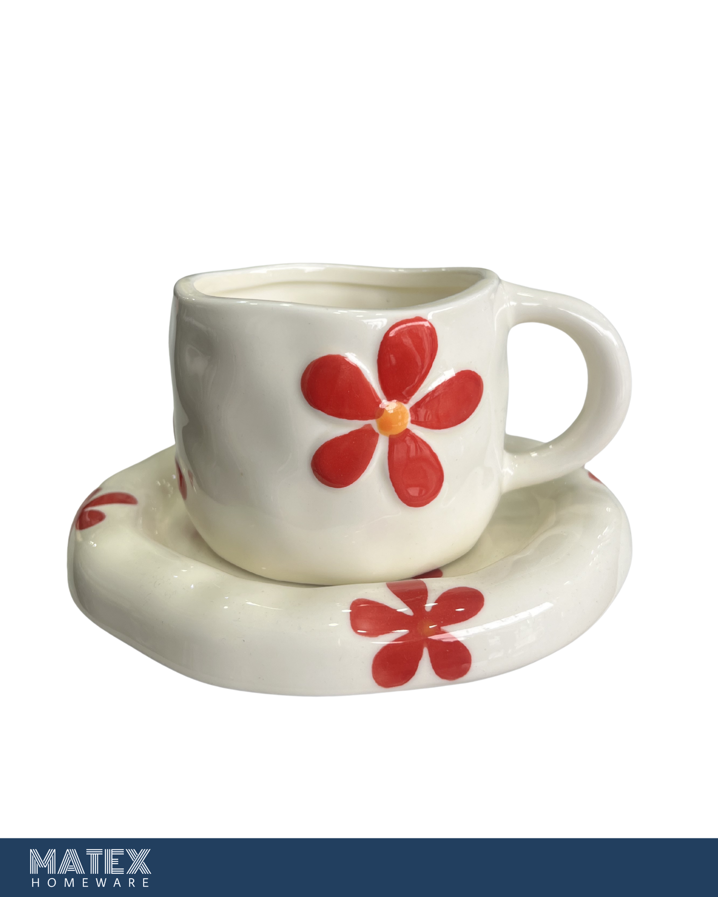 Cherry Bloom Mug & Saucer Set