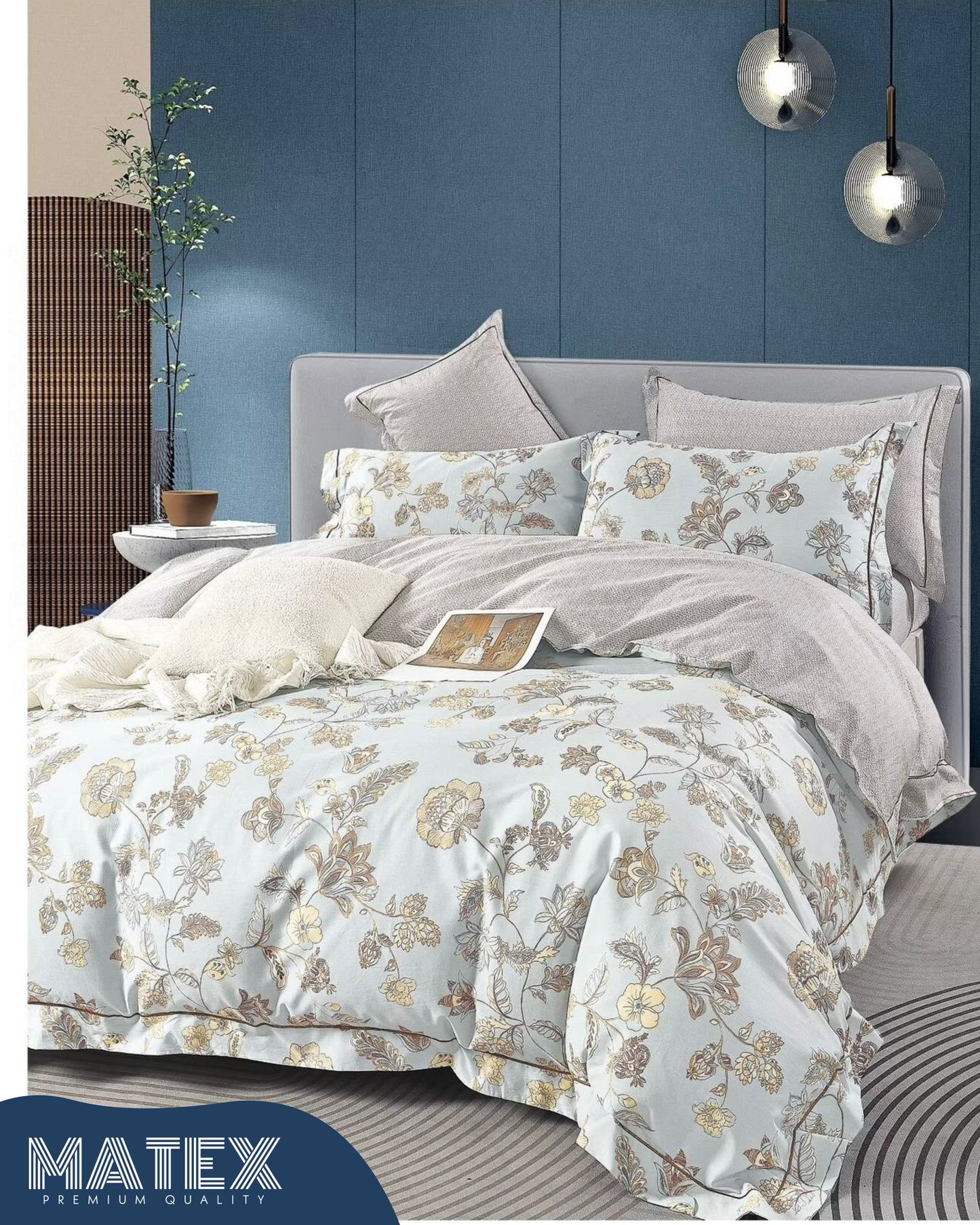 Autumn Mint Bed Set 100% Cotton 220TC