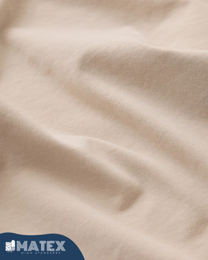 Light Beige Stone Full Bed Set Cotton 180TC