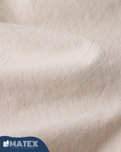 Oatmeal Greige Full Bed Set Cotton 180TC