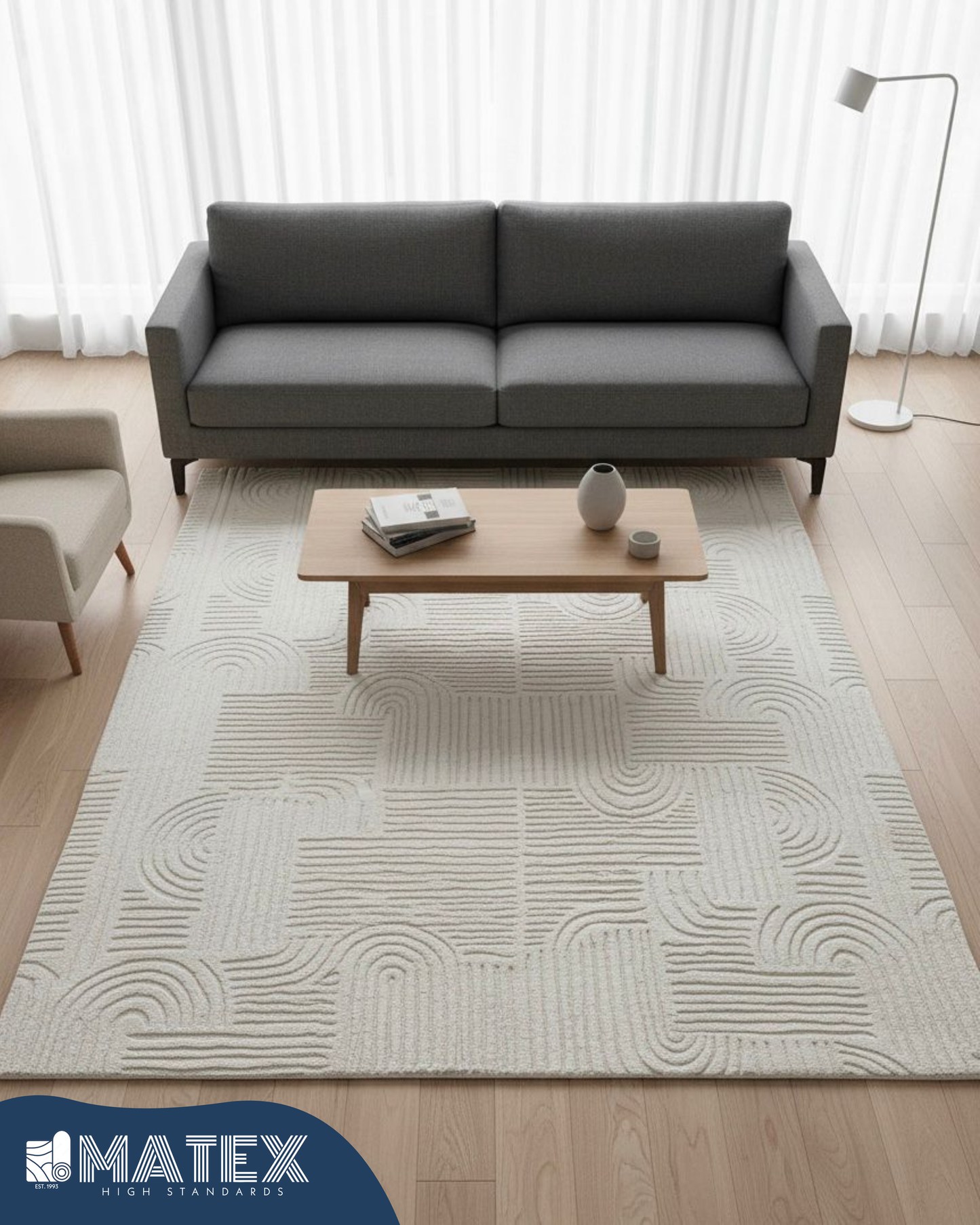 Decorative Boho Carpet - Ivory 160x230 cm