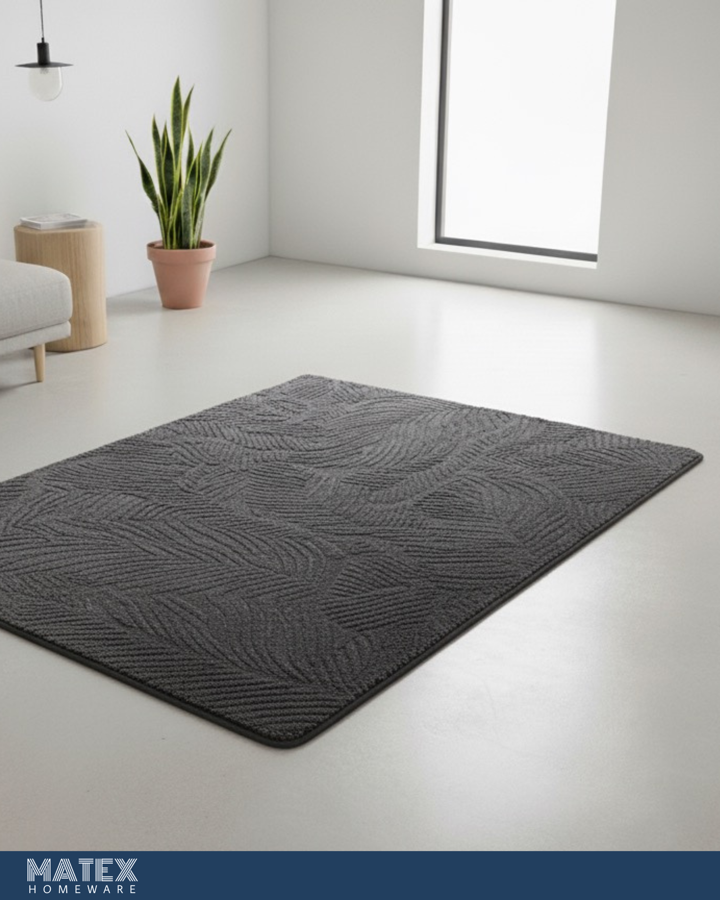 Decorative Leaf Rug - 60x100 cm