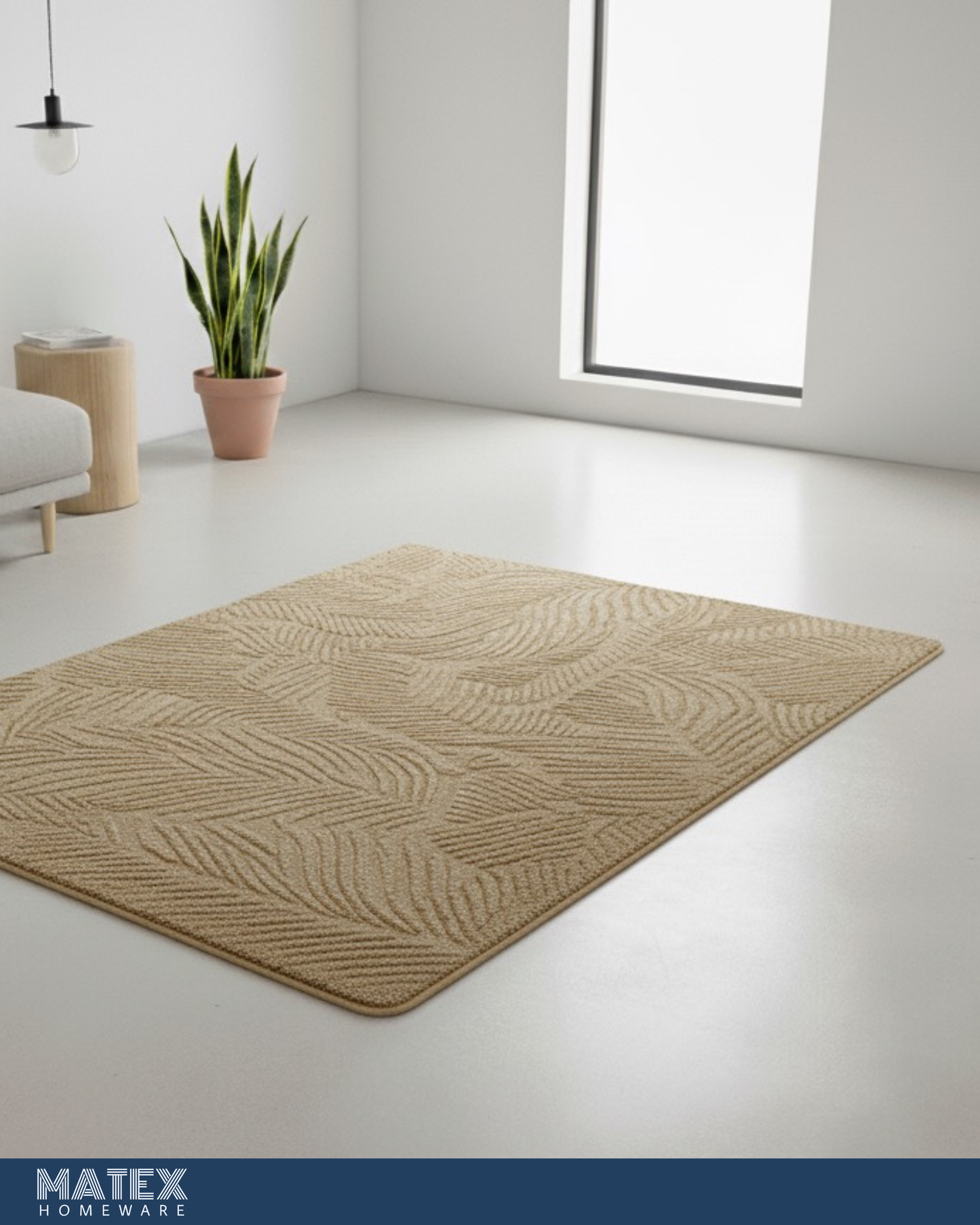 Decorative Leaf Rug - 60x100 cm