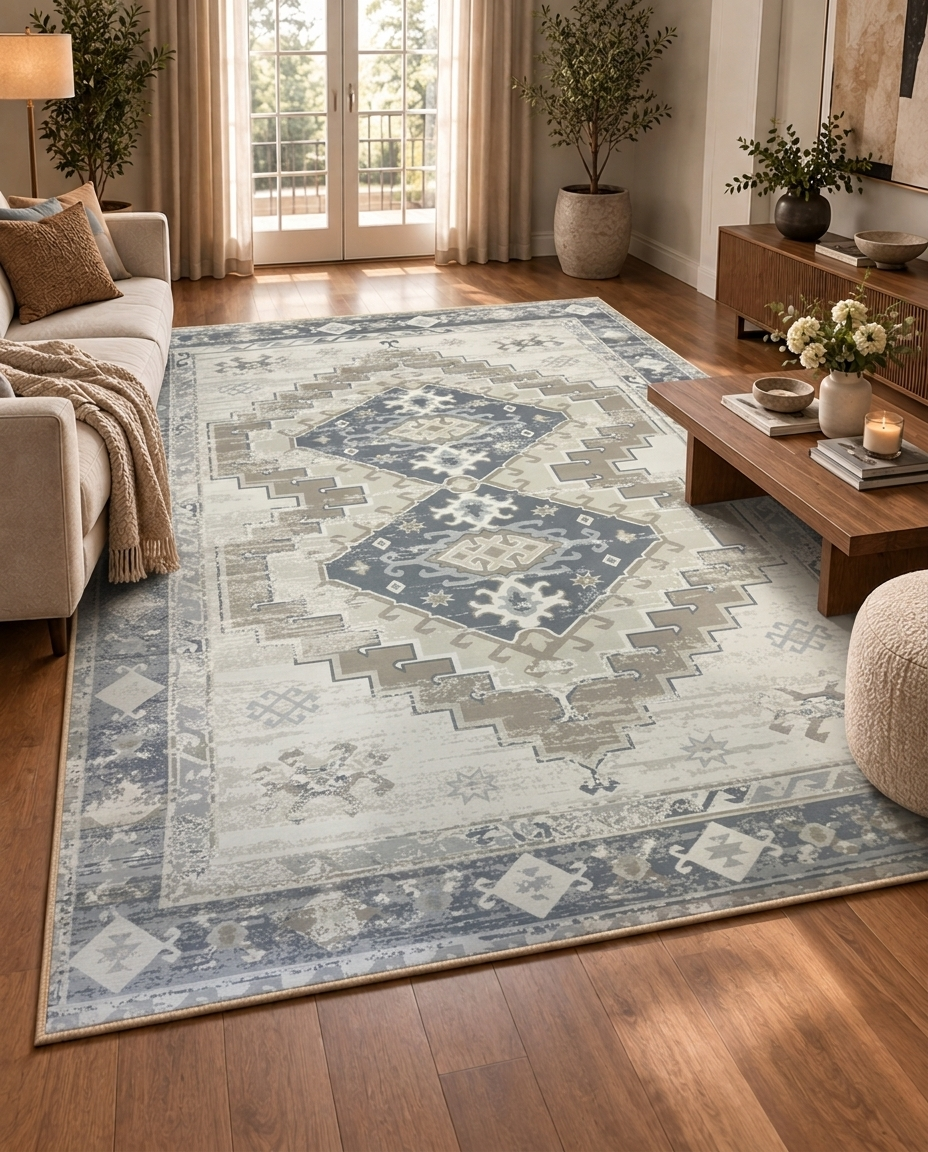 Atlas Stone Printed Soft Rug