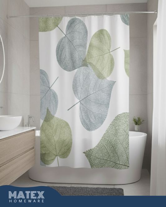 Pattern NewLeaf Waterproof Shower Curtain 180x180cm