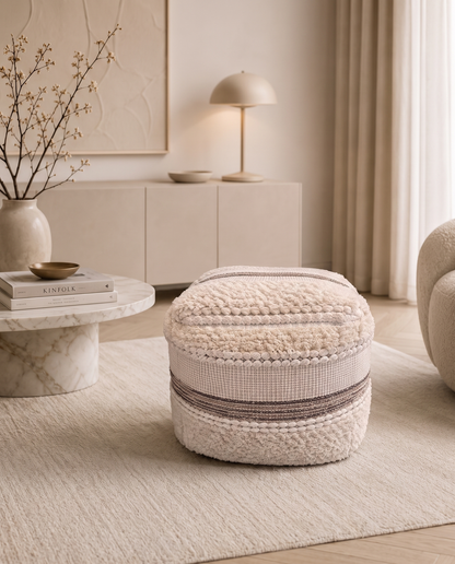 Dune Texture Pouf